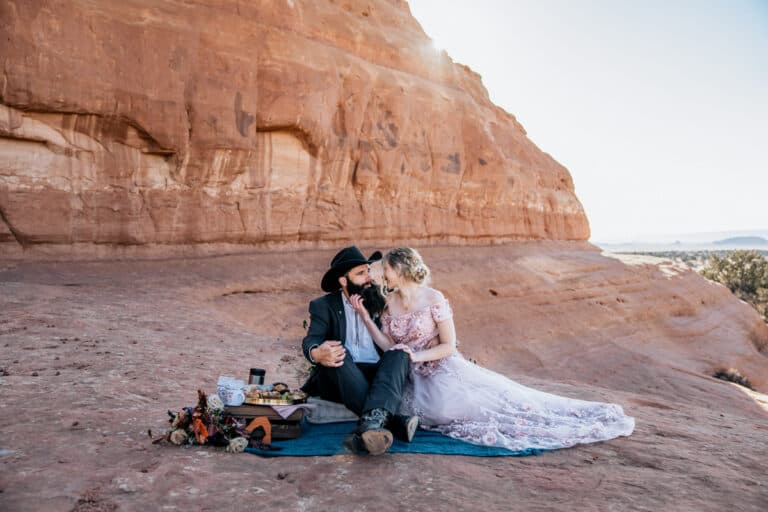 A Sunrise Arch Elopement In Moab